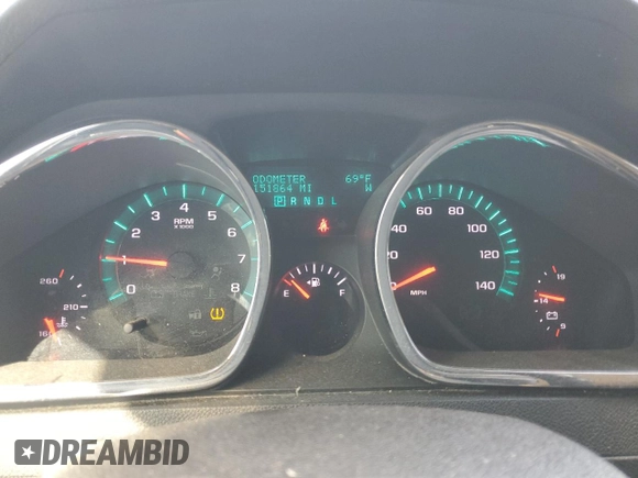 2012 Chevrolet Traverse 1LT with VIN 1GNKRGED7CJ342876, listed as a Copart auction lot 47666155 with 151,864 mi miles and Salvage Title. Bid and sale history available at DreamBid. Image 9.