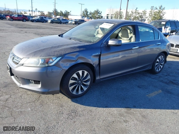 2014 Honda Accord Hybrid EX-L with VIN 1HGCR6F54EA008789, listed as a IAAI auction lot 41343884 with 158,024 mi miles. Bid and sale history available at carsss.com. Image 18.