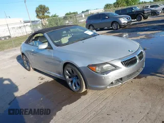 2006 BMW 6 Series 650Ci with VIN WBAEK13446CN77929, listed as a IAAI auction lot 41853425 with 133,515 mi miles. Bid and sale history available at carsss.com. Image 1.