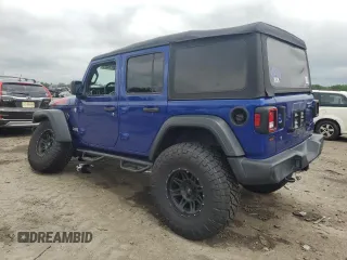 2018 Jeep Wrangler Unlimited Sport z VIN 1C4HJXDG8JW172632, wystawiony jako Copart lot #60714375 z przebiegiem 81 690 mil mil oraz Szkoda całkowita • Salvage title. Historia ofert i sprzedaży dostępna na DreamBid. Obrazek 2.