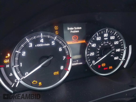 2017 Acura TLX V6 w/Technology Pkg with VIN 19UUB2F52HA007064, listed as a IAAI auction lot 41270624 with 55,509 mi miles. Bid and sale history available at carsss.com. Image 7.