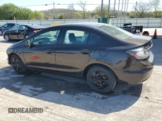 2013 Honda Civic LX with VIN 19XFB2F57DE069803, listed as a Copart auction lot 52199115 with 109,448 mi miles and Salvage Title. Bid and sale history available at DreamBid. Image 2.