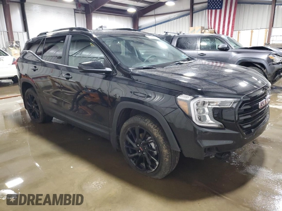2024 GMC Terrain SLE with VIN 3GKALTEG3RL386064, listed as a Copart auction lot 48030825 with 7,144 mi miles and Salvage Title. Bid and sale history available at DreamBid. Image 4.