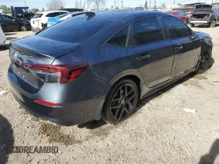 2025 Honda Civic Sedan Sport with VIN 2HGFE2F59SH518408, listed as a Copart auction lot 50268495 with 4,353 mi miles and Salvage Title. Bid and sale history available at carsss.com. Image 3.