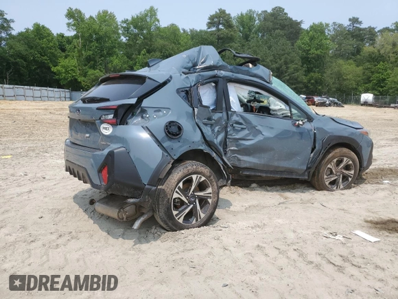 2024 Subaru Crosstrek Premium with VIN JF2GUADC9RH288663, listed as a Copart auction lot 59472505 with Not provided miles and Salvage title. Bid and sale history available at DreamBid. Image 3.
