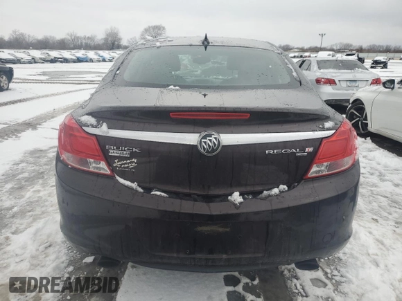 2011 Buick Regal CXL Turbo TO1 with VIN W04GV5EV5B1048859, listed as a Copart auction lot 85644734 with 114,205 mi miles and Non Repairable. Bid and sale history available at carsss.com. Image 6.