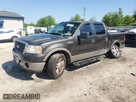 2006 Ford F-150 XLT with VIN 1FTPW12566FA46546, listed as a Copart auction lot 52697455 with 153,515 mi miles and Salvage Title. Bid and sale history available at DreamBid. Image 1.