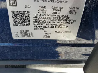 2023 Buick Encore GX Select with VIN KL4MMDS25PB054222, listed as a Copart auction lot 55575385 with 20,205 mi miles and Salvage title. Bid and sale history available at DreamBid. Image 13.