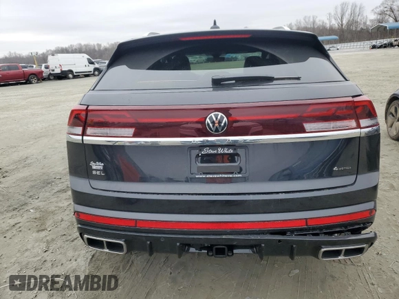 2024 Volkswagen Atlas SEL R-Line with VIN 1V2AE2CA3RC263552, listed as a Copart auction lot 43369105 with 1,036 mi miles and Salvage title. Bid and sale history available at DreamBid. Image 6.