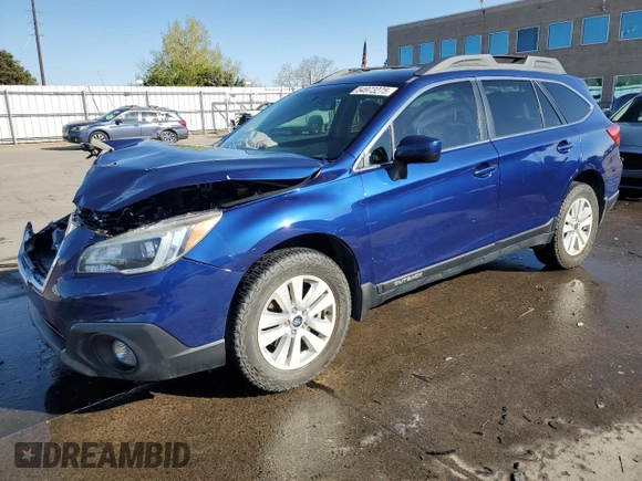 2017 Subaru Outback Premium with VIN 4S4BSACC8H3438933, listed as a Copart auction lot 54973275 with 60,496 mi miles and Salvage Title. Bid and sale history available at DreamBid. Image 1.