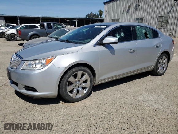 2010 Buick LaCrosse CX with VIN 1G4GB5EG3AF245316, listed as a Copart auction lot 57264315 with 72,874 mi miles and Salvage title. Bid and sale history available at DreamBid. Image 1.