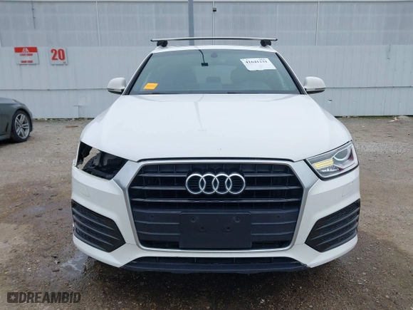 2018 Audi Q3 Premium with VIN WA1BCCFS1JR010439, listed as a IAAI auction lot 41641231 with 108,605 mi miles. Bid and sale history available at carsss.com. Image 13.