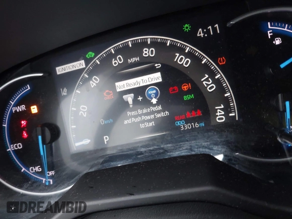 2021 Toyota RAV4 Hybrid XSE with VIN 2T3E6RFV4MW021009, listed as a IAAI auction lot 41940278 with 33,016 mi miles and . Bid and sale history available at DreamBid. Image 7.