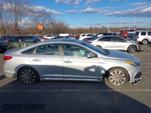 2017 Hyundai Sonata Sport with VIN 5NPE34AF9HH569242, listed as a IAAI auction lot 40977224 with 136,951 mi miles. Bid and sale history available at carsss.com. Image 13.