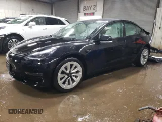 2023 Tesla Model 3 Long Range with VIN 5YJ3E1EB0PF608630, listed as a Copart auction lot 44379105 with 22,777 mi miles and Salvage Title. Bid and sale history available at DreamBid. Image 1.