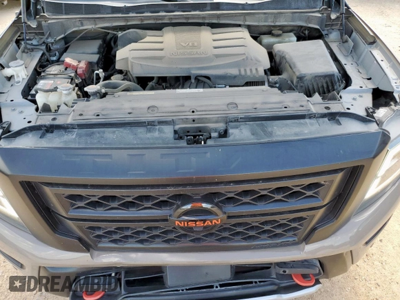 2021 Nissan Titan Pro-4X with VIN 1N6AA1EDXMN523826, listed as a Copart auction lot 61851765 with 85,783 mi miles and Salvage title. Bid and sale history available at DreamBid. Image 11.
