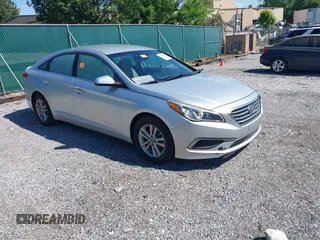 2016 Hyundai Sonata SE z VIN 5NPE24AF8GH366487, wystawiony jako IAAI lot #42314338 z przebiegiem Nie podano mil oraz . Historia ofert i sprzedaży dostępna na DreamBid. Obrazek 1.