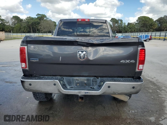 2014 Ram 2500 Laramie with VIN 3C6UR5FL0EG148066, listed as a Copart auction lot 42795415 with 202,415 mi miles and Salvage Title. Bid and sale history available at carsss.com. Image 6.