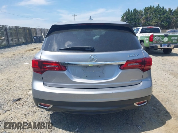 2016 Acura MDX w/Tech with VIN 5FRYD4H41GB048803, listed as a IAAI auction lot 42066482 with 105,435 mi miles. Bid and sale history available at carsss.com. Image 16.