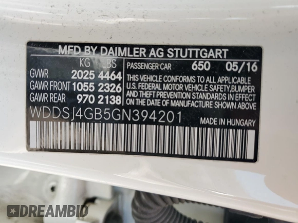 2016 Mercedes-Benz CLA 250 z VIN WDDSJ4GB5GN394201, wystawiony jako Copart lot #59916925 z przebiegiem 135 253 mil mil oraz Czysty tytuł • Clean title. Historia ofert i sprzedaży dostępna na DreamBid. Obrazek 12.