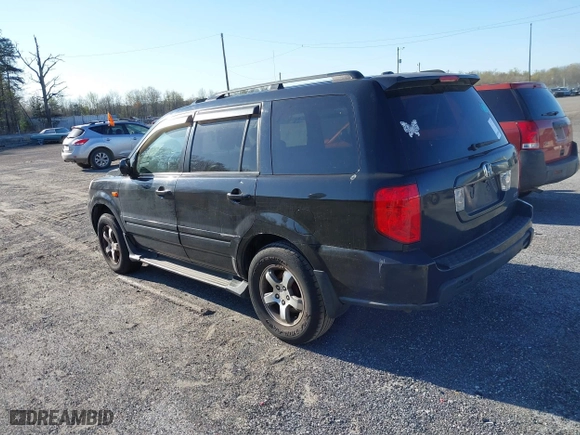 2006 Honda Pilot EX-L with RES with VIN 2HKYF18686H509524, listed as a IAAI auction lot 41863126 with 1 mi miles. Bid and sale history available at carsss.com. Image 3.