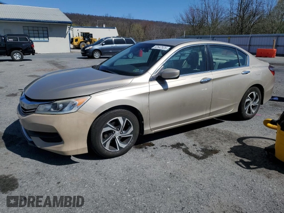 2016 Honda Accord Sedan LX with VIN 1HGCR2F37GA123090, listed as a Copart auction lot 52642525 with 133,997 mi miles and Salvage Title. Bid and sale history available at carsss.com. Image 1.