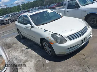 2004 Infiniti G35 w/Leather with VIN JNKCV51F44M717397, listed as a IAAI auction lot 42216675 with Not Provided miles and . Bid and sale history available at DreamBid. Image 1.