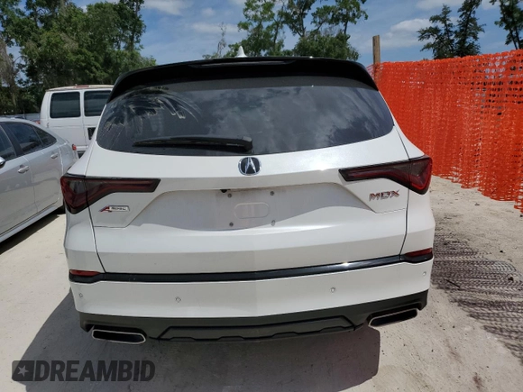 2023 Acura MDX w/A-Spec Package with VIN 5J8YE1H05PL042995, listed as a Copart auction lot 55276985 with 45,893 mi miles and Salvage title. Bid and sale history available at DreamBid. Image 6.