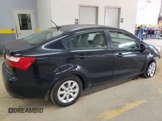 2012 Kia Rio LX with VIN KNADM4A34C6072811, listed as a Copart auction lot 68295334 with 77,167 mi miles and Salvage Title. Bid and sale history available at carsss.com. Image 3.