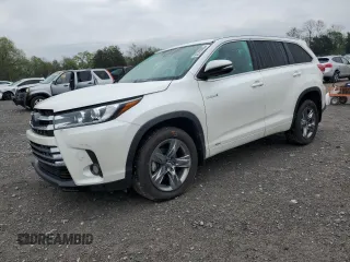 2018 Toyota Highlander Hybrid Limited with VIN 5TDDGRFH2JS050198, listed as a Copart auction lot 52785065 with 88,980 mi miles and Salvage title. Bid and sale history available at DreamBid. Image 1.