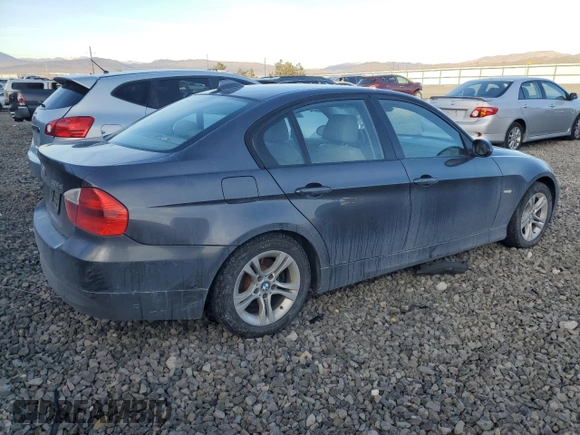 2008 BMW 3 Series 328xi with VIN WBAVC93598KZ73125, listed as a Copart auction lot 44732725 with Not provided miles and Salvage title. Bid and sale history available at DreamBid. Image 3.