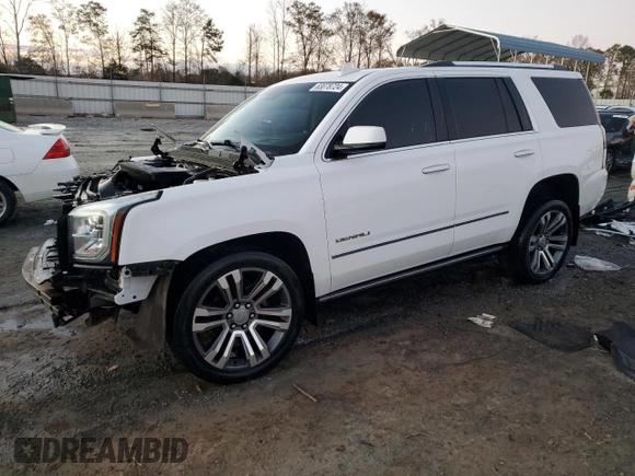 2018 GMC Yukon Denali with VIN 1GKS1CKJXJR269329, listed as a Copart auction lot 83078724 with 91,226 mi miles and Salvage Title. Bid and sale history available at carsss.com. Image 1.