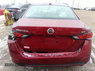 2020 Nissan Sentra SV with VIN 3N1AB8CVXLY222160, listed as a IAAI auction lot 38539301 with 61,001 mi miles. Bid and sale history available at carsss.com. Image 16.