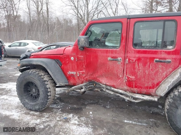 2018 Jeep Wrangler Unlimited Sport S with VIN 1C4HJXDG5JW131522, listed as a IAAI auction lot 41563099 with 75,405 mi miles. Bid and sale history available at carsss.com. Image 6.
