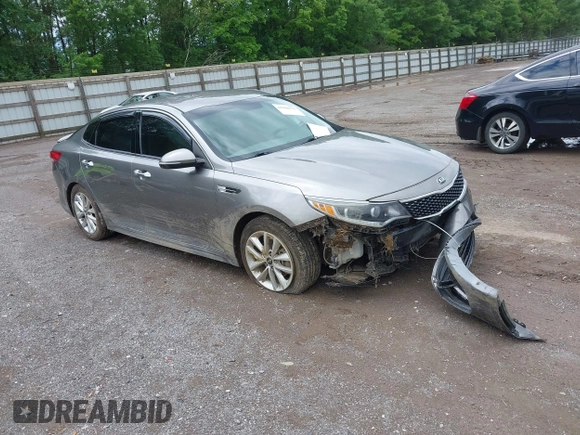 2017 Kia Optima EX with VIN 5XXGU4L34HG126243, listed as a IAAI auction lot 42180111 with 171,747 mi miles and . Bid and sale history available at DreamBid. Image 1.