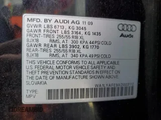 2010 Audi Q7 Premium Plus with VIN WA1LYAFE9AD003112, listed as a Copart auction lot 82994664 with 243,307 mi miles and Clean title. Bid and sale history available at DreamBid. Image 13.