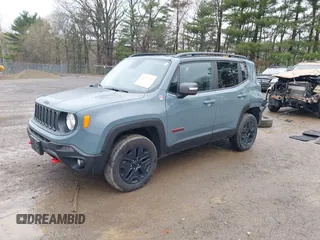 2018 Jeep Renegade Trailhawk with VIN ZACCJBCB4JPH63797, listed as a IAAI auction lot 41976767 with 111,628 mi miles. Bid and sale history available at carsss.com. Image 2.