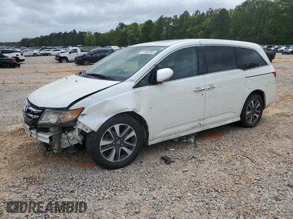 2016 Honda Odyssey Touring Elite with VIN 5FNRL5H91GB075591, listed as a Copart auction lot 51652045 with 126,965 mi miles and Salvage Title. Bid and sale history available at carsss.com. Image 1.