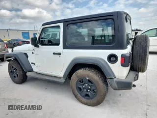 2023 Jeep Wrangler Sport with VIN 1C4HJXAG4PW667732, listed as a Copart auction lot 61261215 with 48,089 mi miles and Salvage title. Bid and sale history available at DreamBid. Image 2.