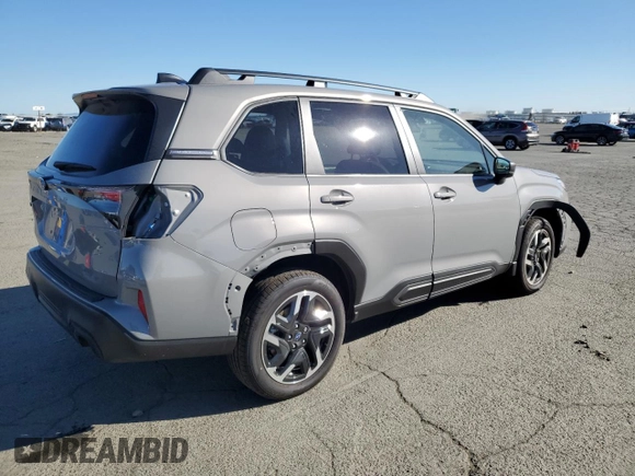 2025 Subaru Forester Limited with VIN JF2SLDNC2SH521169, listed as a Copart auction lot 47533125 with 882 mi miles and Salvage Title. Bid and sale history available at carsss.com. Image 3.