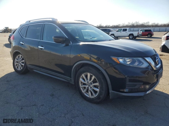 2017 Nissan Rogue SV with VIN KNMAT2MT2HP509666, listed as a Copart auction lot 42630845 with 119287 miles and Salvage Title. Bid and sale history available at carsss.com. Image 4.
