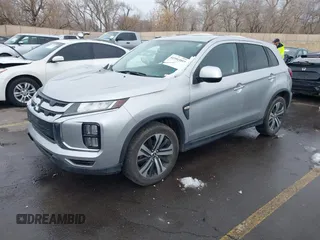 2020 Mitsubishi Outlander Sport ES 2.0 with VIN JA4AR3AU7LU024588, listed as a IAAI auction lot 41591589 with 117,495 mi miles. Bid and sale history available at carsss.com. Image 2.