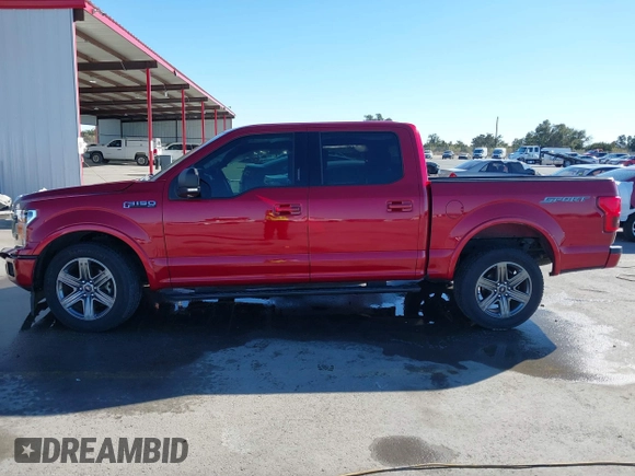2020 Ford F-150 XL with VIN 1FTEW1C58LKE36430, listed as a IAAI auction lot 41390339 with 54,747 mi miles. Bid and sale history available at carsss.com. Image 14.