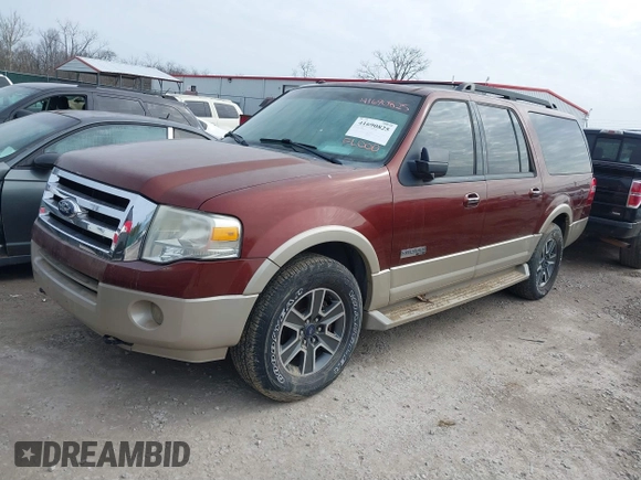 2007 Ford Expedition Max Eddie Bauer with VIN 1FMFK18517LA99281, listed as a IAAI auction lot 41690825 with 249,154 mi miles and . Bid and sale history available at DreamBid. Image 2.