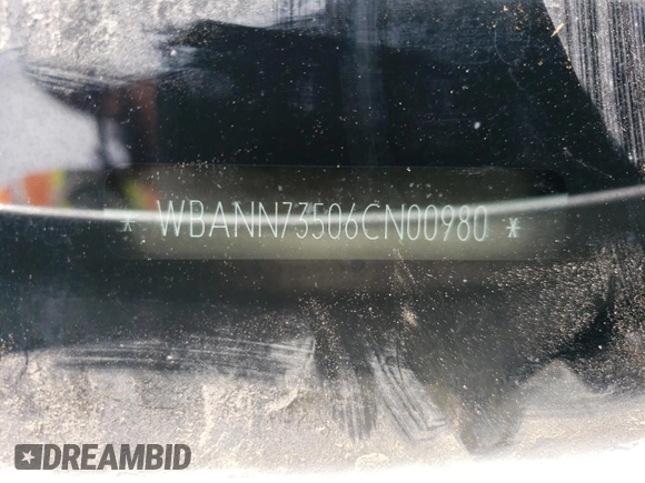 2006 BMW 5 Series 530xi with VIN WBANN73506CN00980, listed as a Copart auction lot 76089104 with 62,515 mi miles and Salvage Title. Bid and sale history available at DreamBid. Image 12.