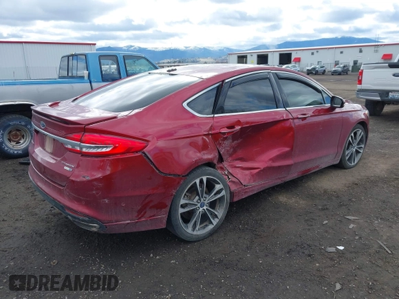 2017 Ford Fusion Titanium с VIN 3FA6P0D91HR141403, выставлен на аукционе IAAI как лот 41989240 с пробегом 185 588 миль миль и . История ставок и продаж доступна на DreamBid. Изображение 4.