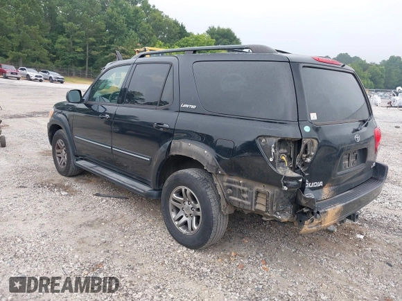 2006 Toyota Sequoia Limited with VIN 5TDZT38AX6S275829, listed as a IAAI auction lot 39725730 with 310,011 mi miles and . Bid and sale history available at DreamBid. Image 3.