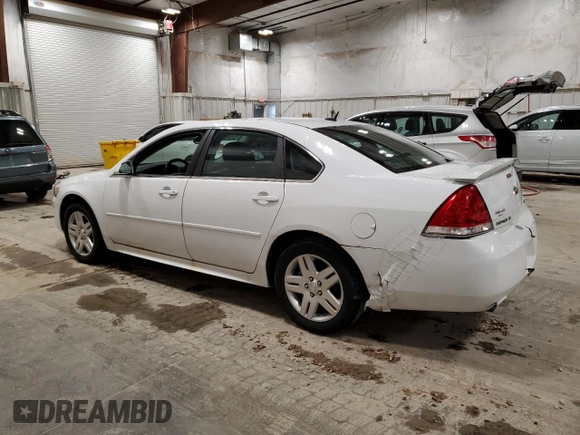 2012 Chevrolet Impala LT Retail with VIN 2G1WB5E39C1212420, listed as a Copart auction lot 55422405 with 197,252 mi miles and Non Repairable. Bid and sale history available at DreamBid. Image 2.