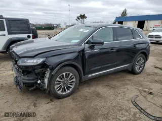 2021 Lincoln Nautilus Standard with VIN 2LMPJ8J95MBL08020, listed as a Copart auction lot 47936055 with 40,261 mi miles and Salvage Title. Bid and sale history available at carsss.com. Image 1.