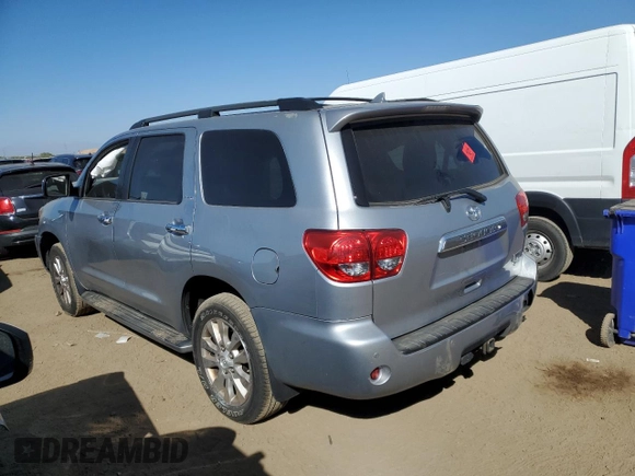 2014 Toyota Sequoia Platinum with VIN 5TDDW5G17ES104467, listed as a Copart auction lot 73671604 with 73,629 mi miles and Salvage Title. Bid and sale history available at carsss.com. Image 2.